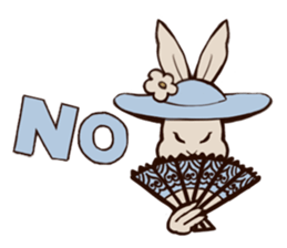 Willful daily life of gentlemanly rabbit sticker #3411390