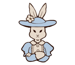 Willful daily life of gentlemanly rabbit sticker #3411392