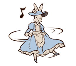 Willful daily life of gentlemanly rabbit sticker #3411394