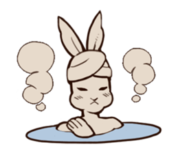 Willful daily life of gentlemanly rabbit sticker #3411395