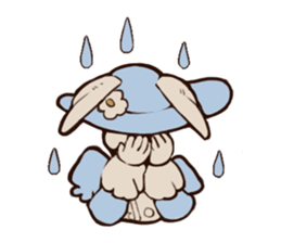 Willful daily life of gentlemanly rabbit sticker #3411396