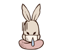 Willful daily life of gentlemanly rabbit sticker #3411399