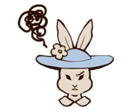 Willful daily life of gentlemanly rabbit sticker #3411402