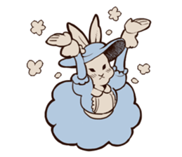 Willful daily life of gentlemanly rabbit sticker #3411405