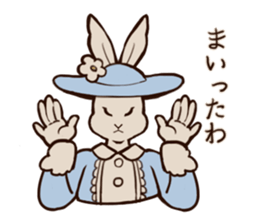 Willful daily life of gentlemanly rabbit sticker #3411408
