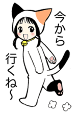 calico cat mi-chan sticker #3412980
