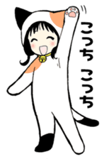 calico cat mi-chan sticker #3412981