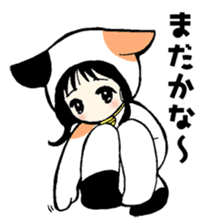 calico cat mi-chan sticker #3412984