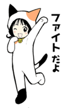 calico cat mi-chan sticker #3412991