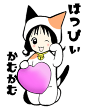 calico cat mi-chan sticker #3412999