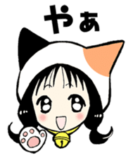 calico cat mi-chan sticker #3413002