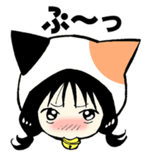 calico cat mi-chan sticker #3413003