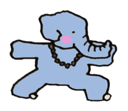 yoga elephant sticker #3413412