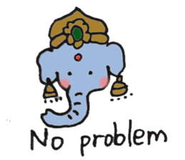 yoga elephant sticker #3413440