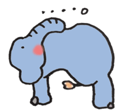 yoga elephant sticker #3413441