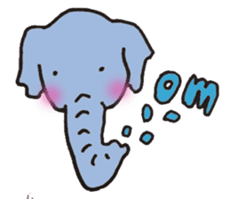 yoga elephant sticker #3413447