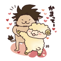 Sheep and Lion sticker #3414011