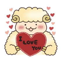 Sheep and Lion sticker #3414046