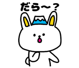 A rabbit speak the Shizuoka dialect sticker #3414789