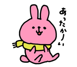 pretty pink bunny sticker #3414910