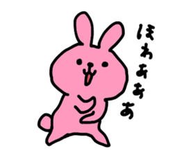 pretty pink bunny sticker #3414912