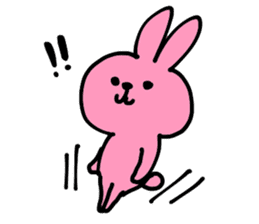 pretty pink bunny sticker #3414920