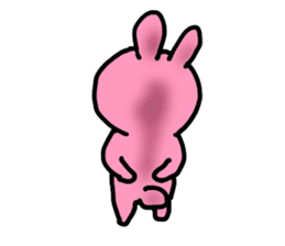 pretty pink bunny sticker #3414923
