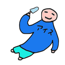 People wearing Japanese strange T-shirt sticker #3415548