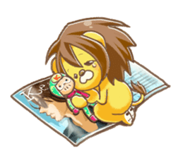 Mochi Rag baby is "going to see a gig" sticker #3416446