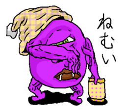 The one-eyed purple alien "Menchos" sticker #3416503