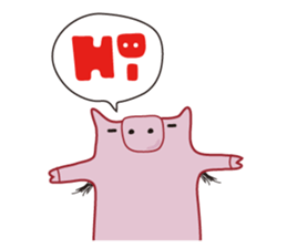 Piggy & friend sticker #3416506
