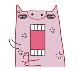 Piggy & friend sticker #3416525