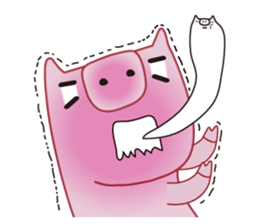 Piggy & friend sticker #3416530