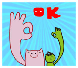 Piggy & friend sticker #3416538