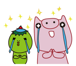 Piggy & friend sticker #3416542