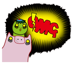 Piggy & friend sticker #3416543