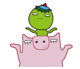 Piggy & friend sticker #3416544