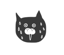 Black cat... sticker #3416820