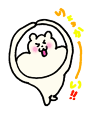 lovely rice cake hamster sticker sticker #3417706