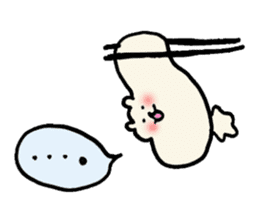 lovely rice cake hamster sticker sticker #3417717