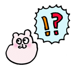 lovely rice cake hamster sticker sticker #3417720