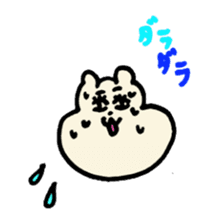 lovely rice cake hamster sticker sticker #3417723