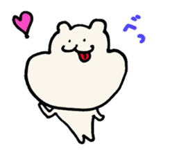 lovely rice cake hamster sticker sticker #3417729