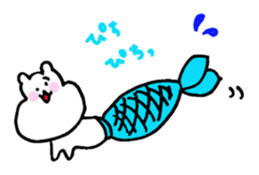 lovely rice cake hamster sticker sticker #3417733