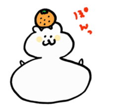 lovely rice cake hamster sticker sticker #3417738