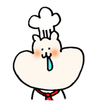 lovely rice cake hamster sticker sticker #3417744