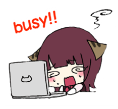 Work cat! sticker #3417747