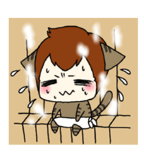 Work cat! sticker #3417780