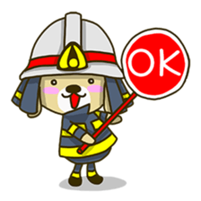 fire  dog sticker #3417790