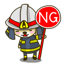 fire  dog sticker #3417791
